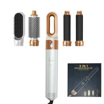 5 IN 1 HAARSTYLING FÖHN BORSTEL SET (IONISCH, HOT & COLD AIR)