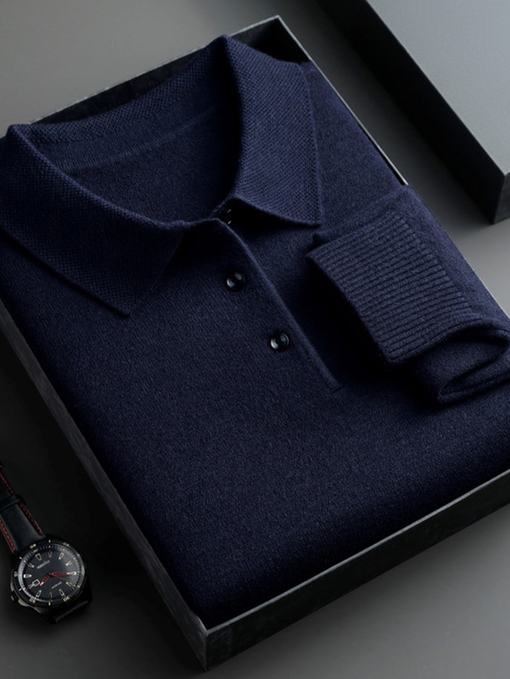 HEREN KNIT SWEATER MET KRAAG (HERFST/WINTER)