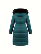 DAMES MID-LENGTH WINTERJAS MET CAPUCHON & RIEM