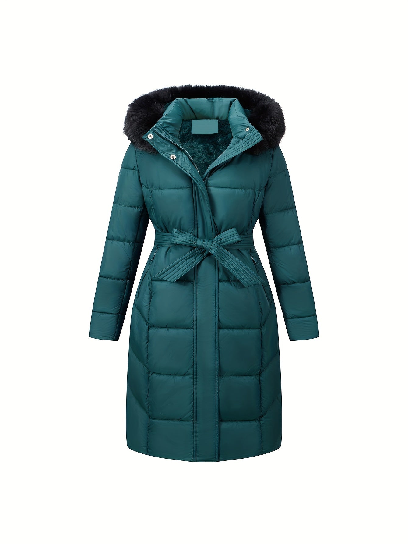 DAMES MID-LENGTH WINTERJAS MET CAPUCHON & RIEM