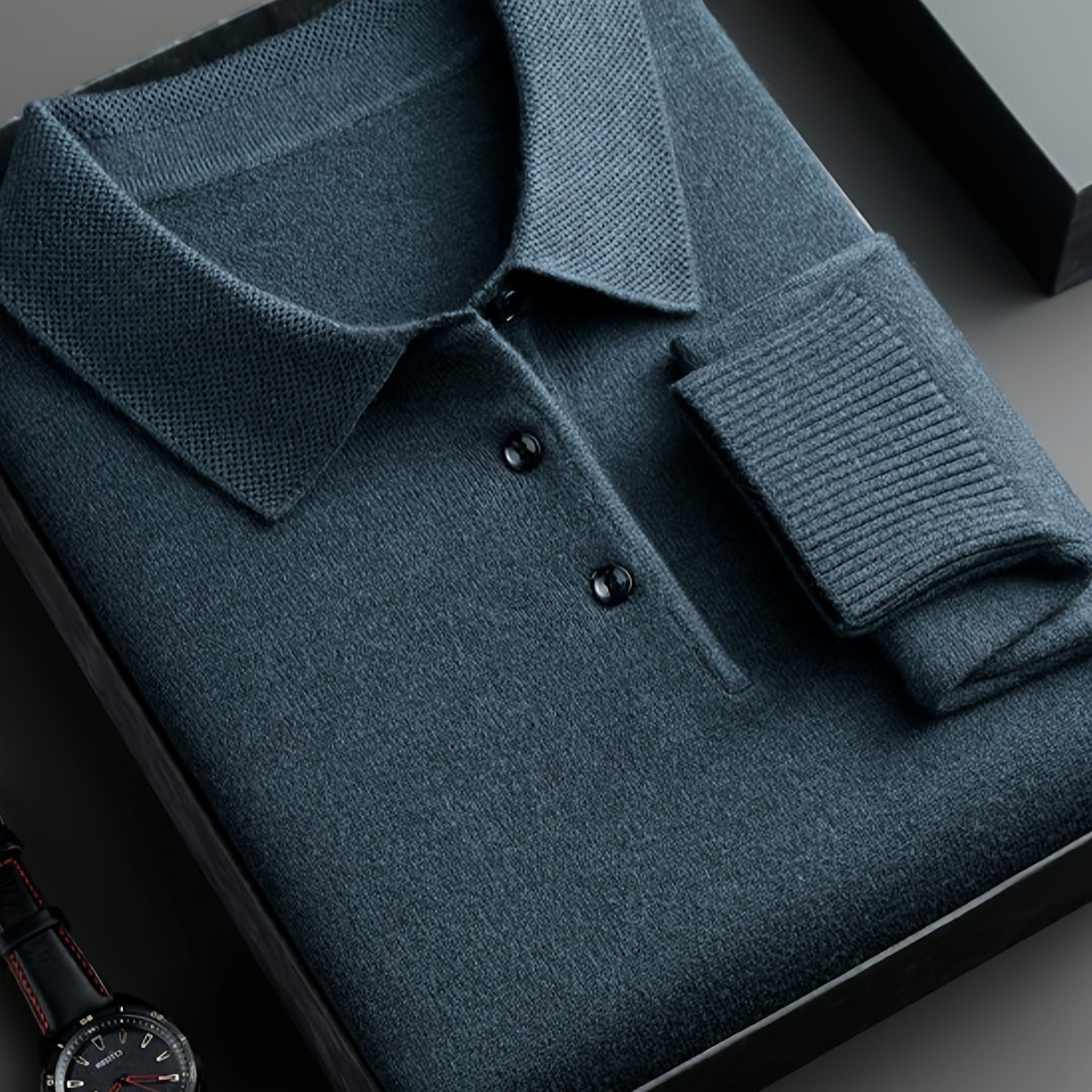 HEREN KNIT SWEATER MET KRAAG (HERFST/WINTER)