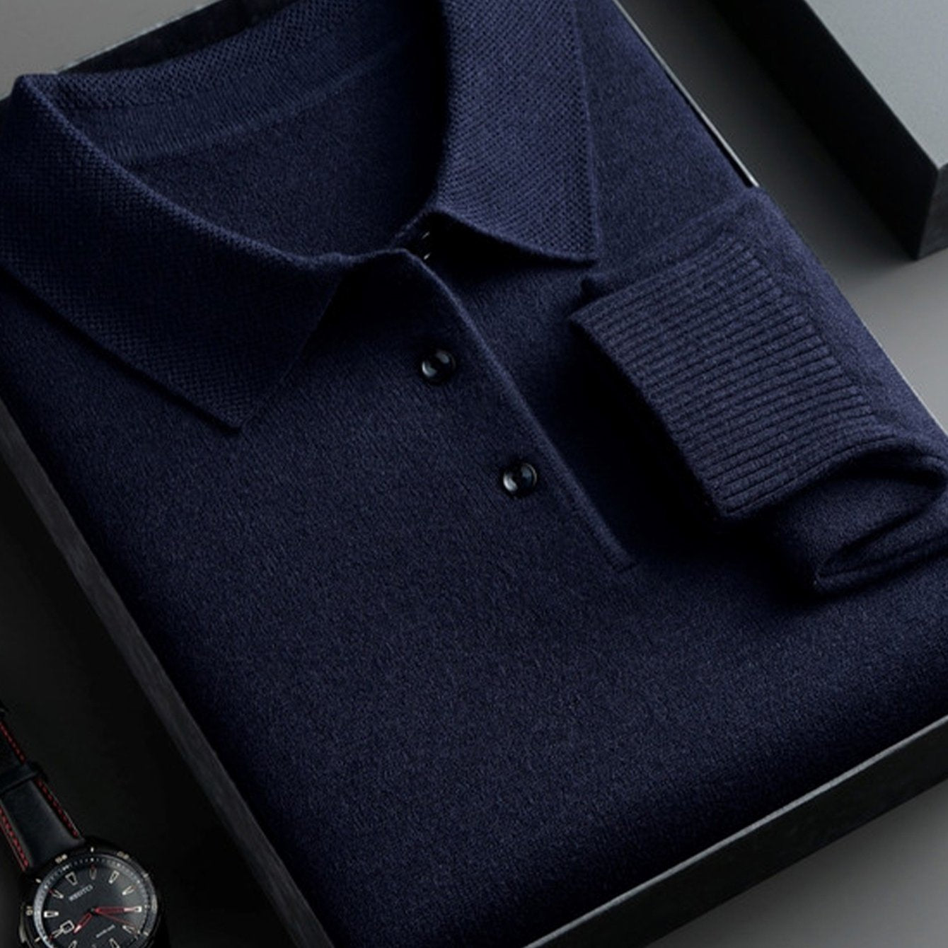 HEREN KNIT SWEATER MET KRAAG (HERFST/WINTER)