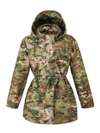 DAMES HOODED JAS MET RITS & TREKKOORD