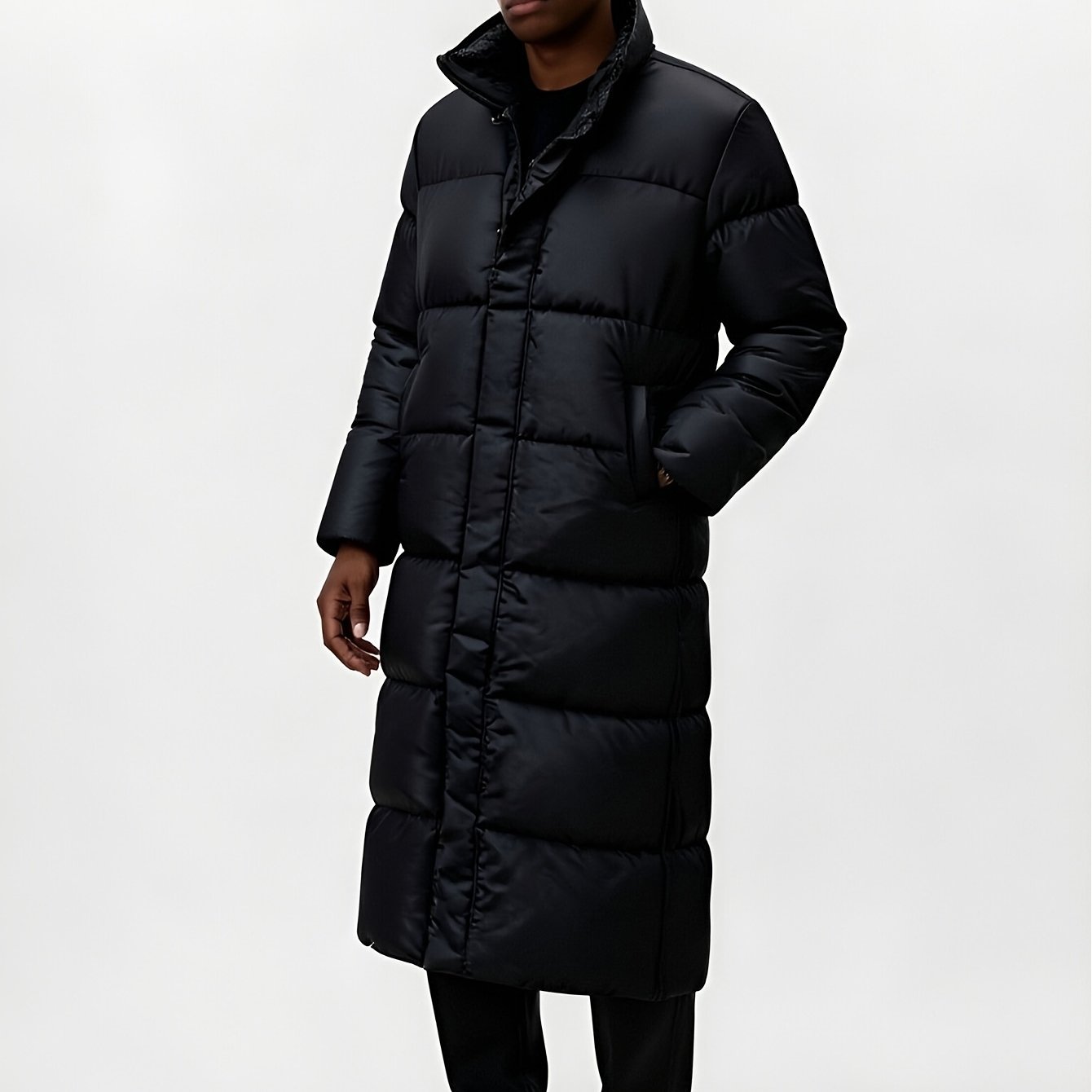 HEREN LANGE GEVOERDE WINTERJAS