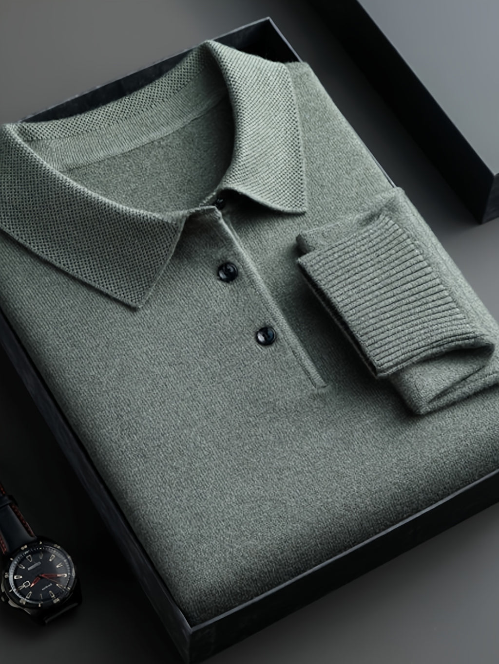 HEREN KNIT SWEATER MET KRAAG (HERFST/WINTER)