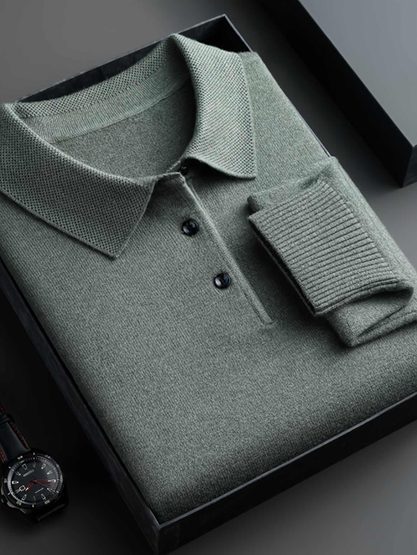 HEREN KNIT SWEATER MET KRAAG (HERFST/WINTER)