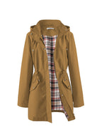 DAMES HOODED JAS MET RITS & TREKKOORD