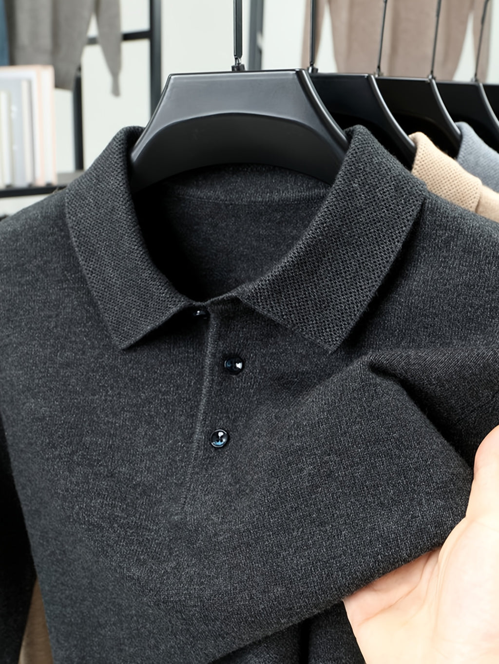 HEREN KNIT SWEATER MET KRAAG (HERFST/WINTER)