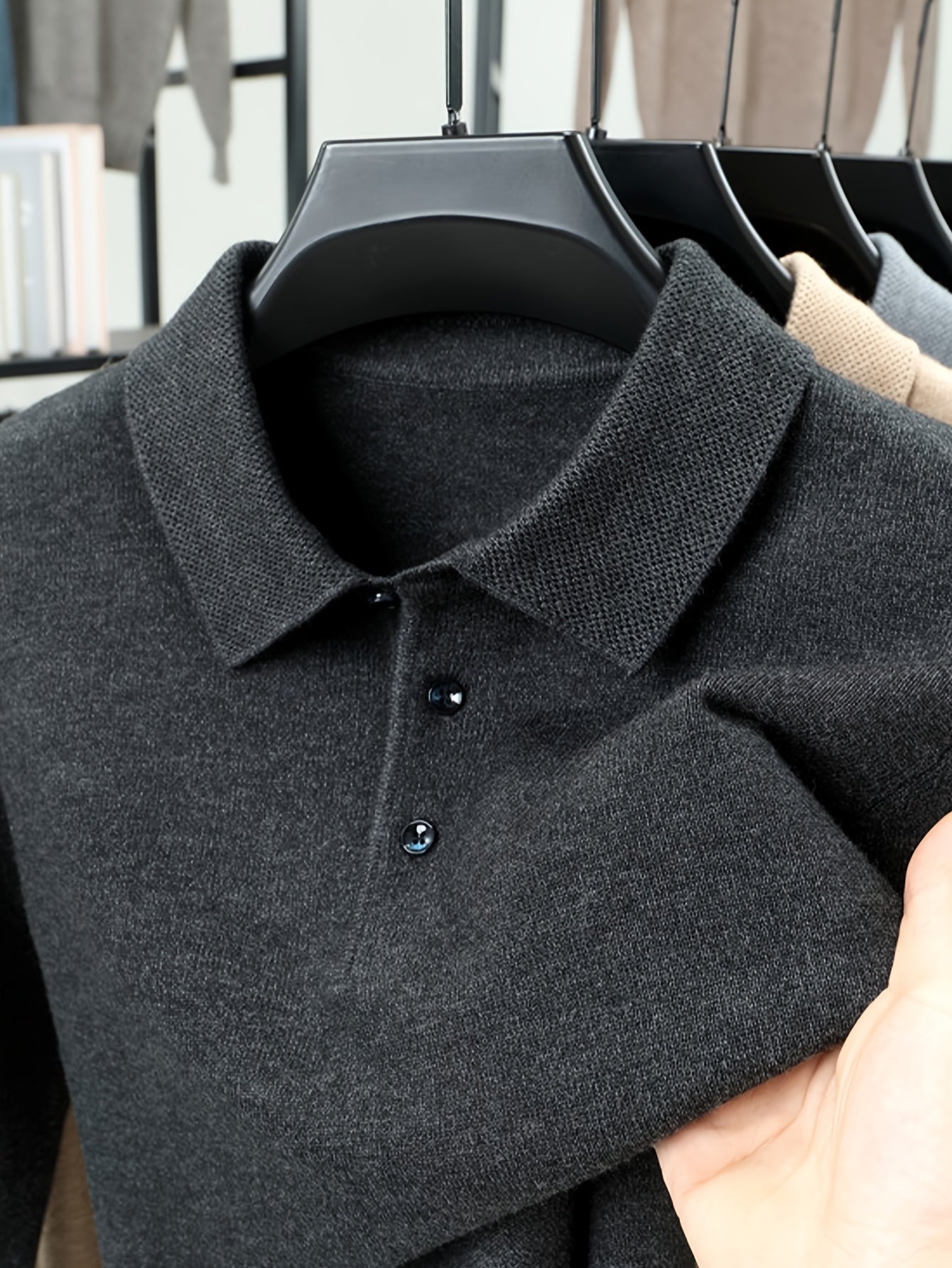 HEREN KNIT SWEATER MET KRAAG (HERFST/WINTER)