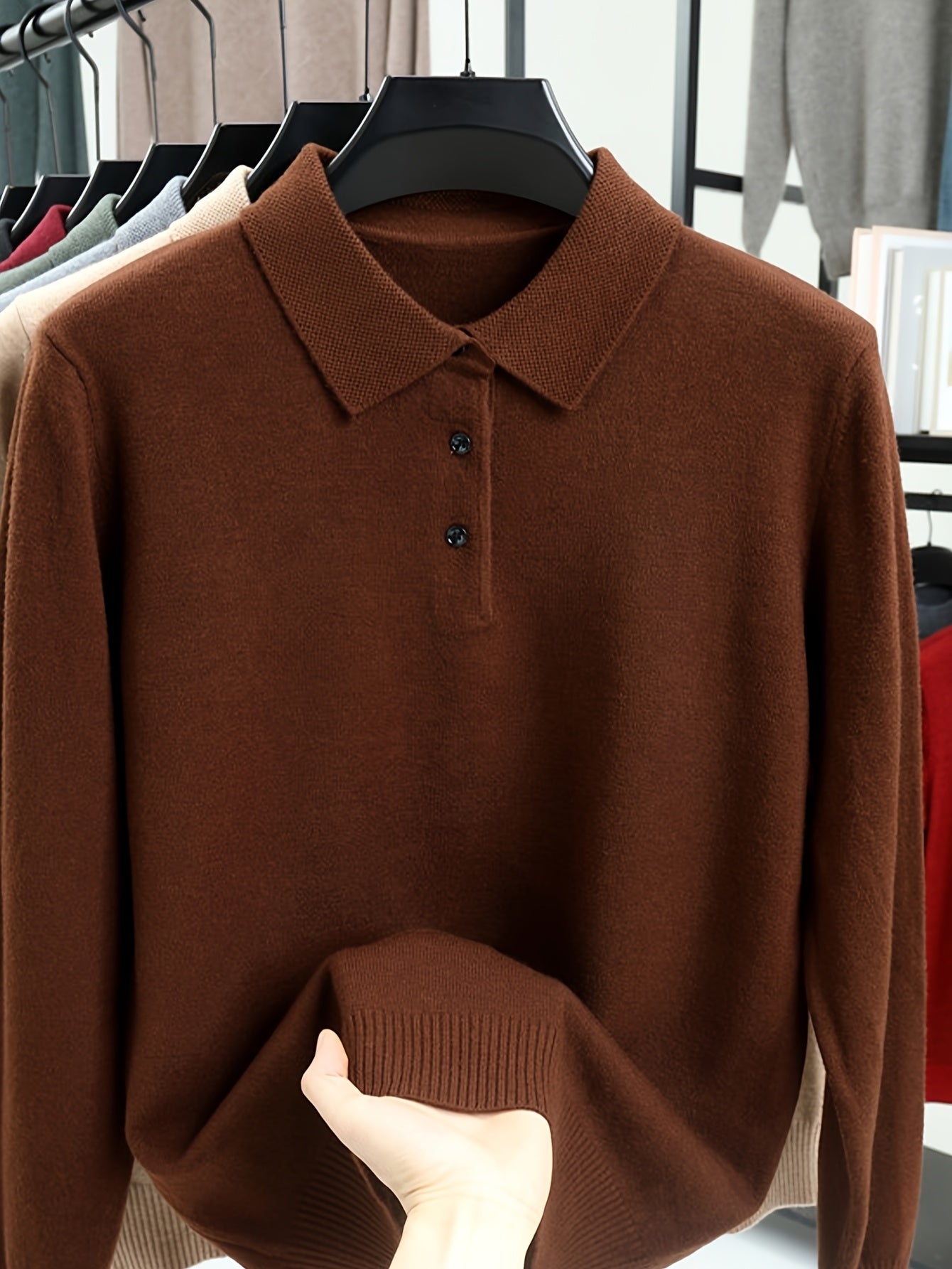 HEREN KNIT SWEATER MET KRAAG (HERFST/WINTER)