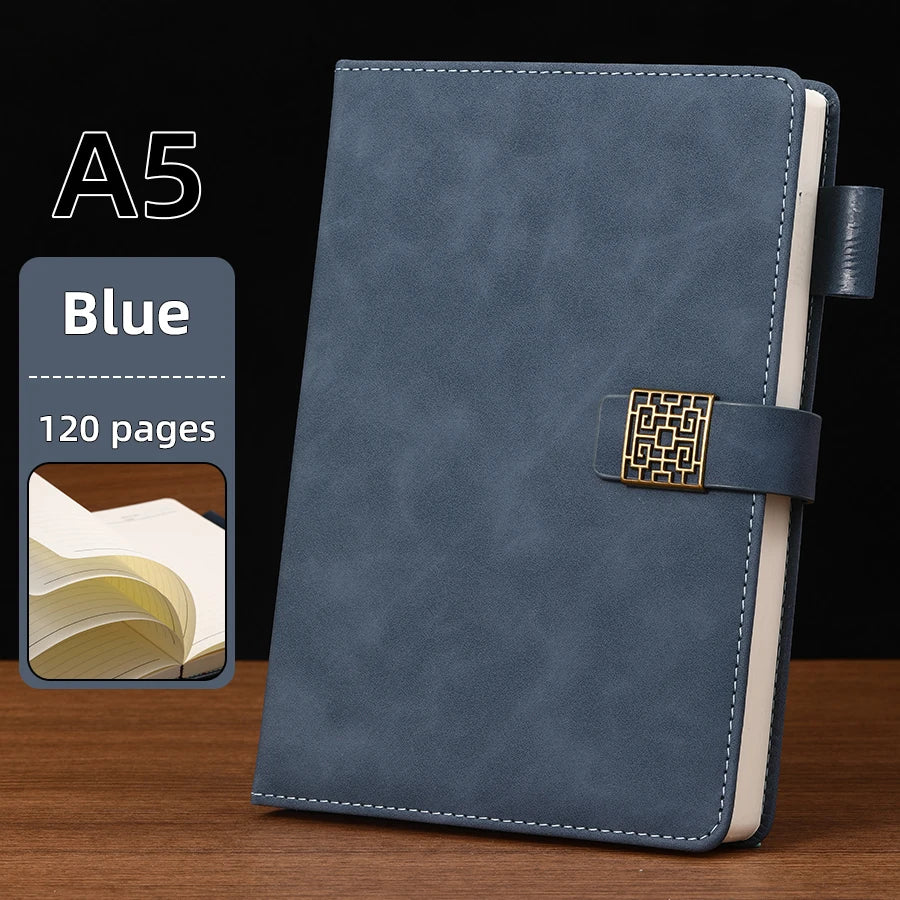 VINTAGE A5 LEREN NOTITIEBOEK