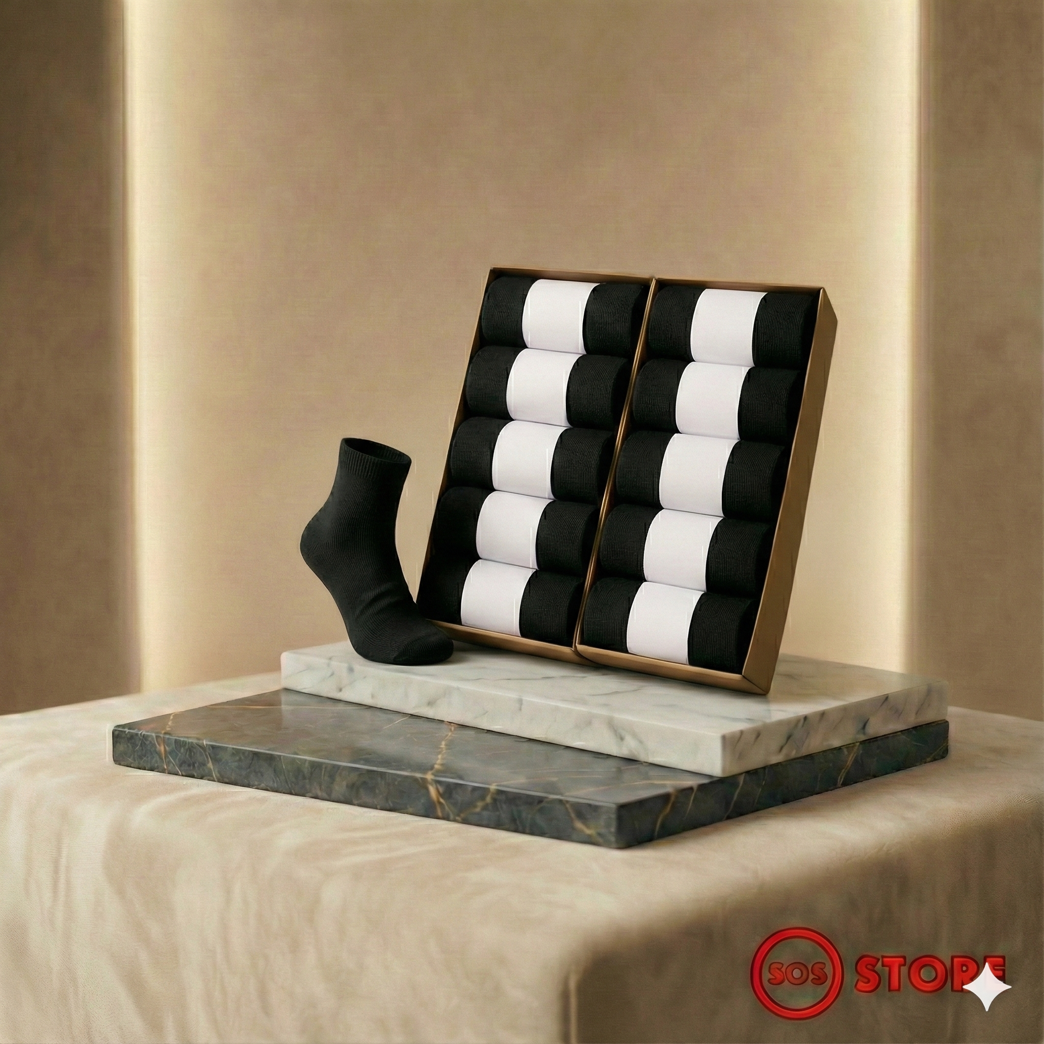 SOS STORE Sokken 10 Paar | Katoen | EU 39-48