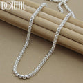 SILVER BOX CHAIN NECKLACE