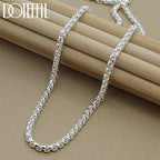 SILVER BOX CHAIN NECKLACE