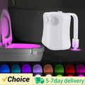 SENSOR TOILET LED NACHTLAMP (RGB)