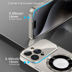 IPHONE MAGSAFE LUXURY GLASS CAMERA CASE