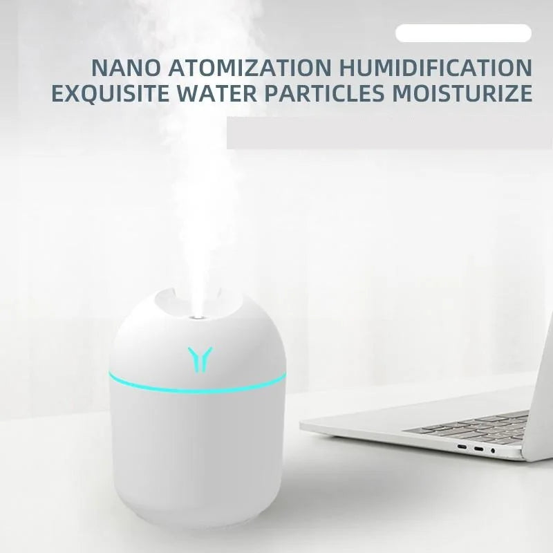 USB MINI AIR HUMIDIFIER & AROMA DIFFUSER (250ML)