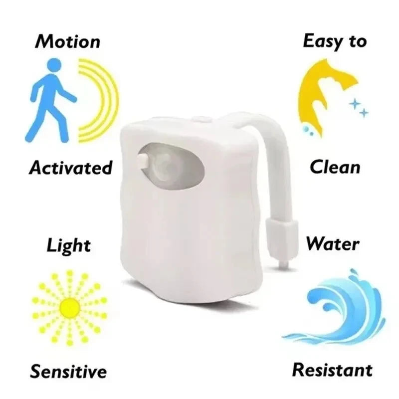 SENSOR TOILET LED NACHTLAMP (RGB)