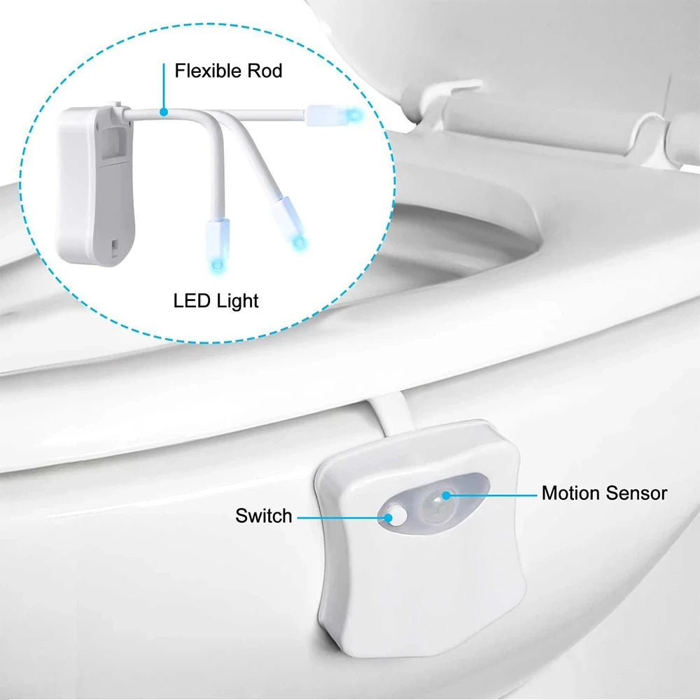 SENSOR TOILET LED NACHTLAMP (RGB)