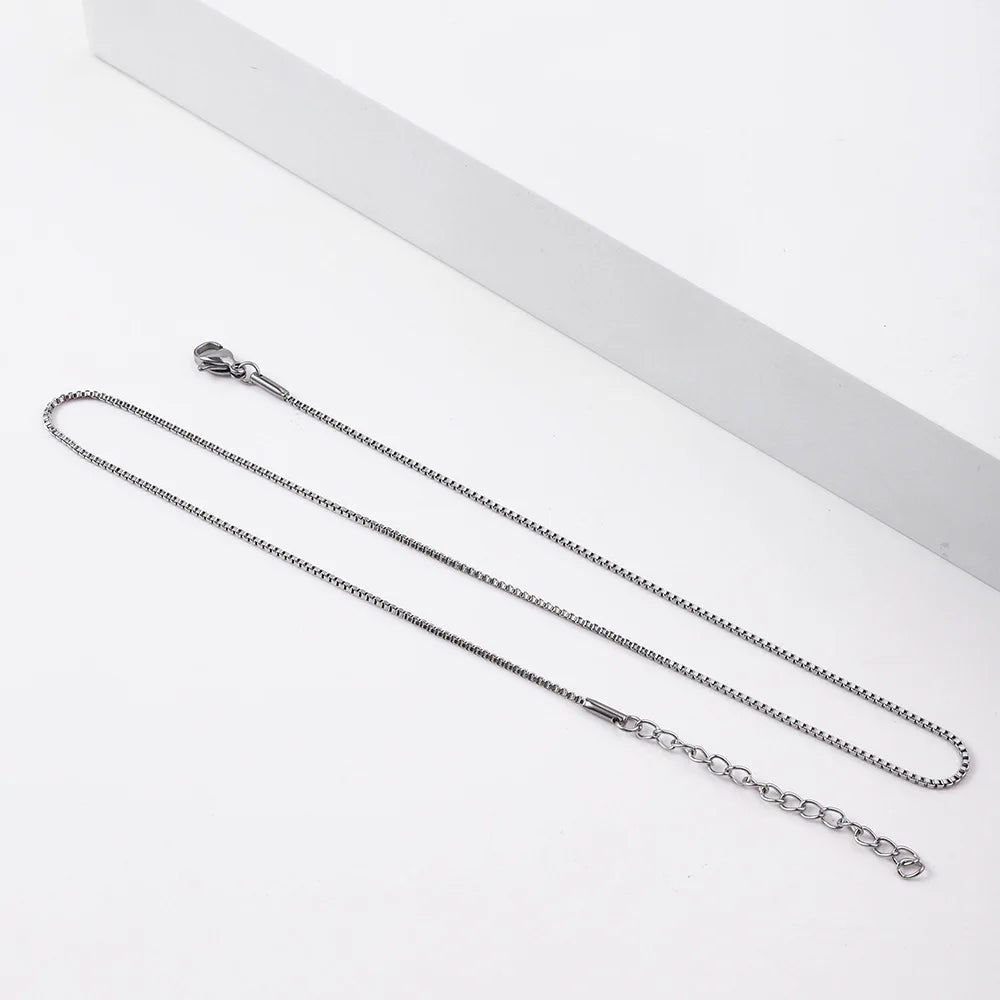 STAINLESS STEEL BOX CHAIN NECKLACE (GOUD)