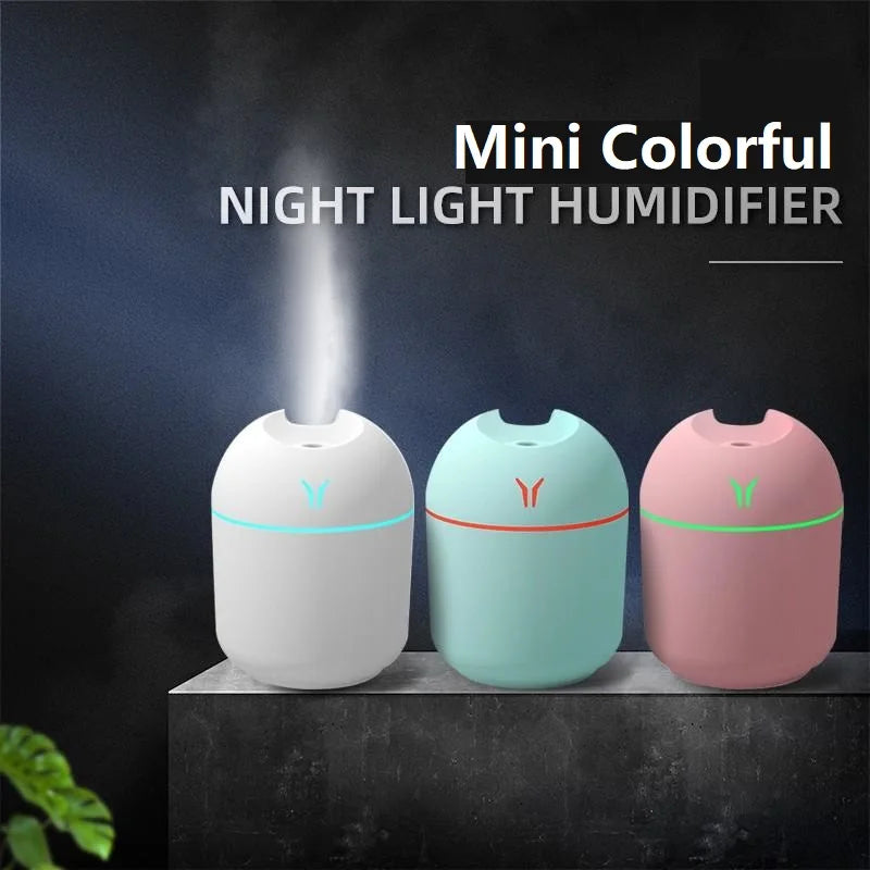USB MINI AIR HUMIDIFIER & AROMA DIFFUSER (250ML)