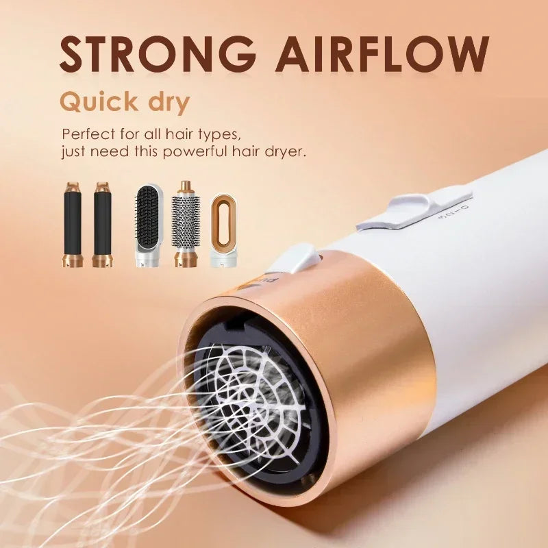 5 IN 1 HAARSTYLING FÖHN BORSTEL SET (IONISCH, HOT & COLD AIR)