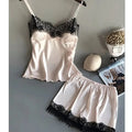 DAMES PYJAMA SET (LACE & SHORTS)