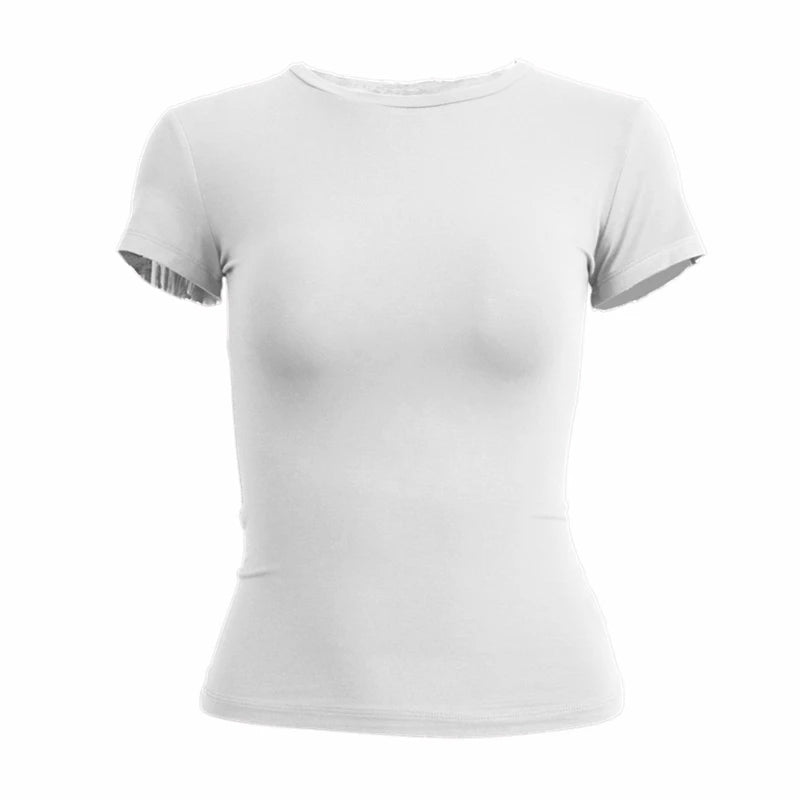 DAMES SLIM FIT T-SHIRT (KORTE MOUWEN, O-NECK )