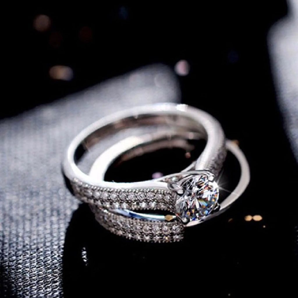 VINTAGE HALO RING SET