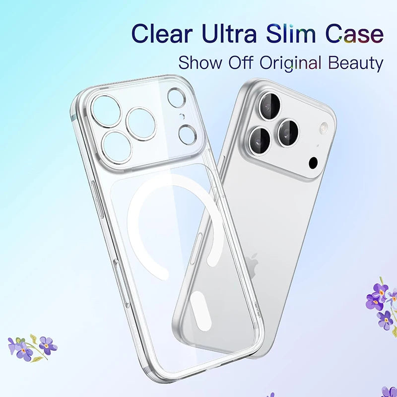 MAGSAFE MAGNETISCHE IPHONE CASE (TRANSPARANT)