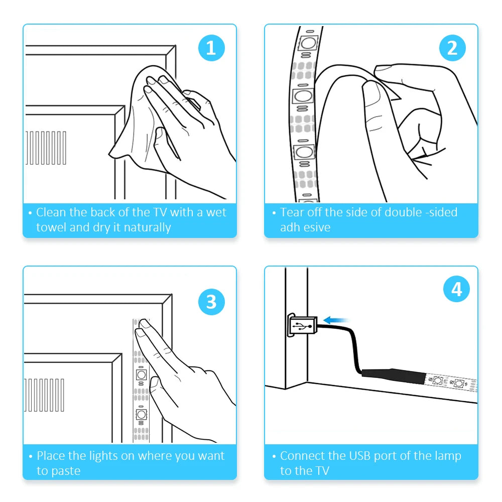 RGB LED TV STRIP (USB 5V BACKLIGHT)
