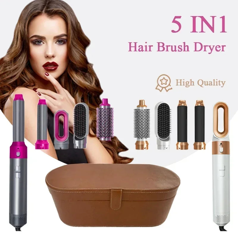 5 IN 1 HAARSTYLING FÖHN BORSTEL SET (IONISCH, HOT & COLD AIR)