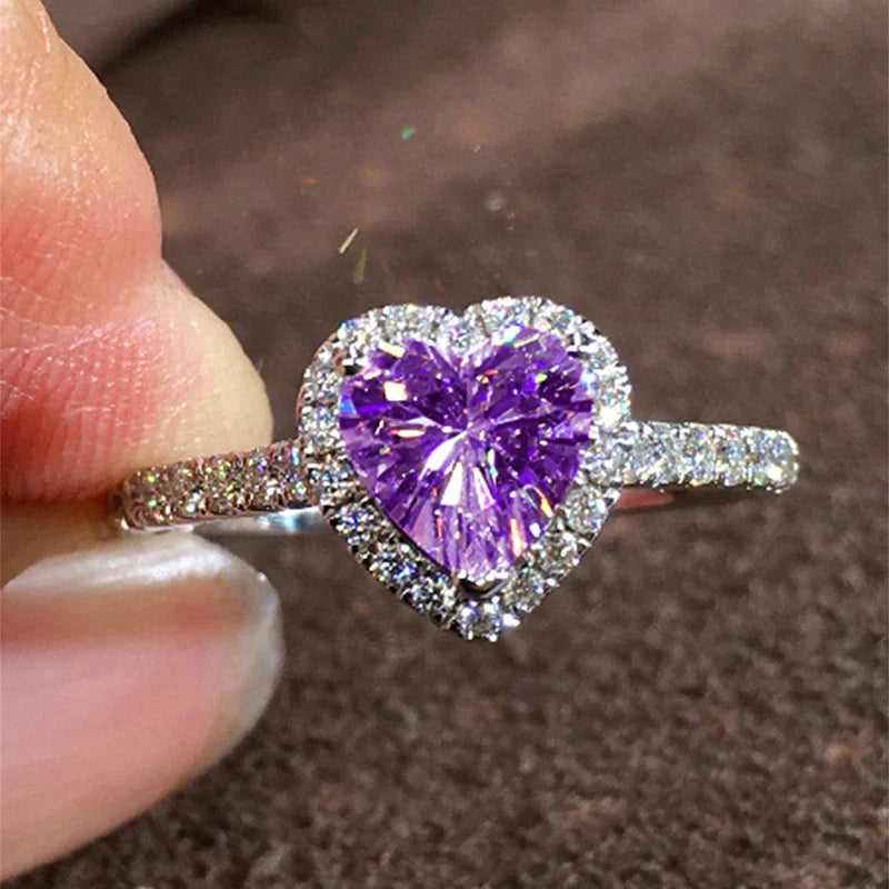 HART ZIRCON RING (DAMES)