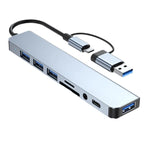 8-IN-2 USB & TYPE-C HUB DOCKING STATION