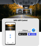 4K UHD DASHCAM MET WIFI & GPS (NIGHT VISION, 24U PARKING MODE)