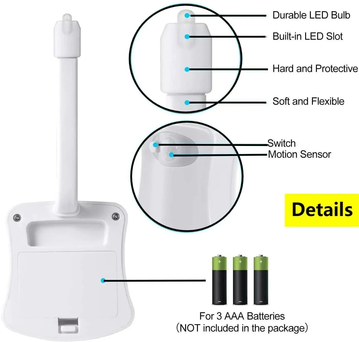 SENSOR TOILET LED NACHTLAMP (RGB)
