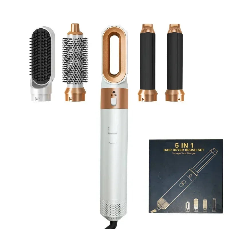 5 IN 1 HAARSTYLING FÖHN BORSTEL SET (IONISCH, HOT & COLD AIR)