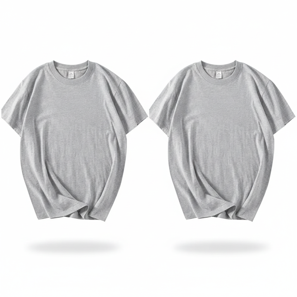 KATOENEN BASIC T-SHIRT (2 STUKS)