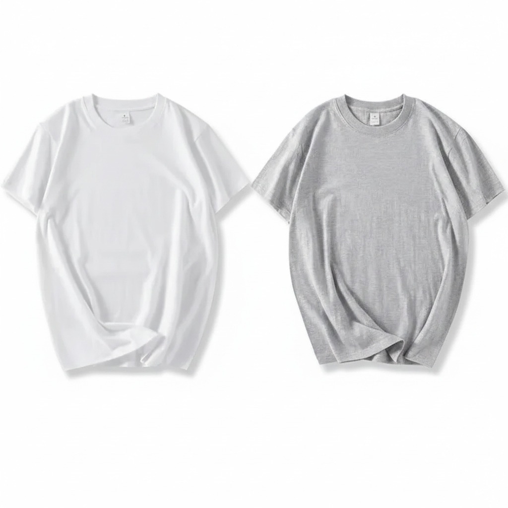 KATOENEN BASIC T-SHIRT (2 STUKS)