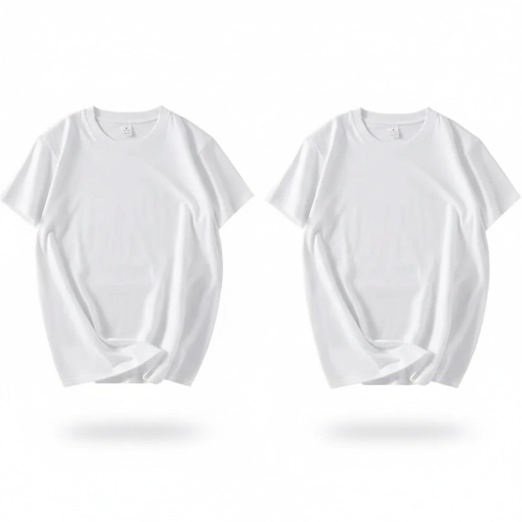 KATOENEN BASIC T-SHIRT (2 STUKS)