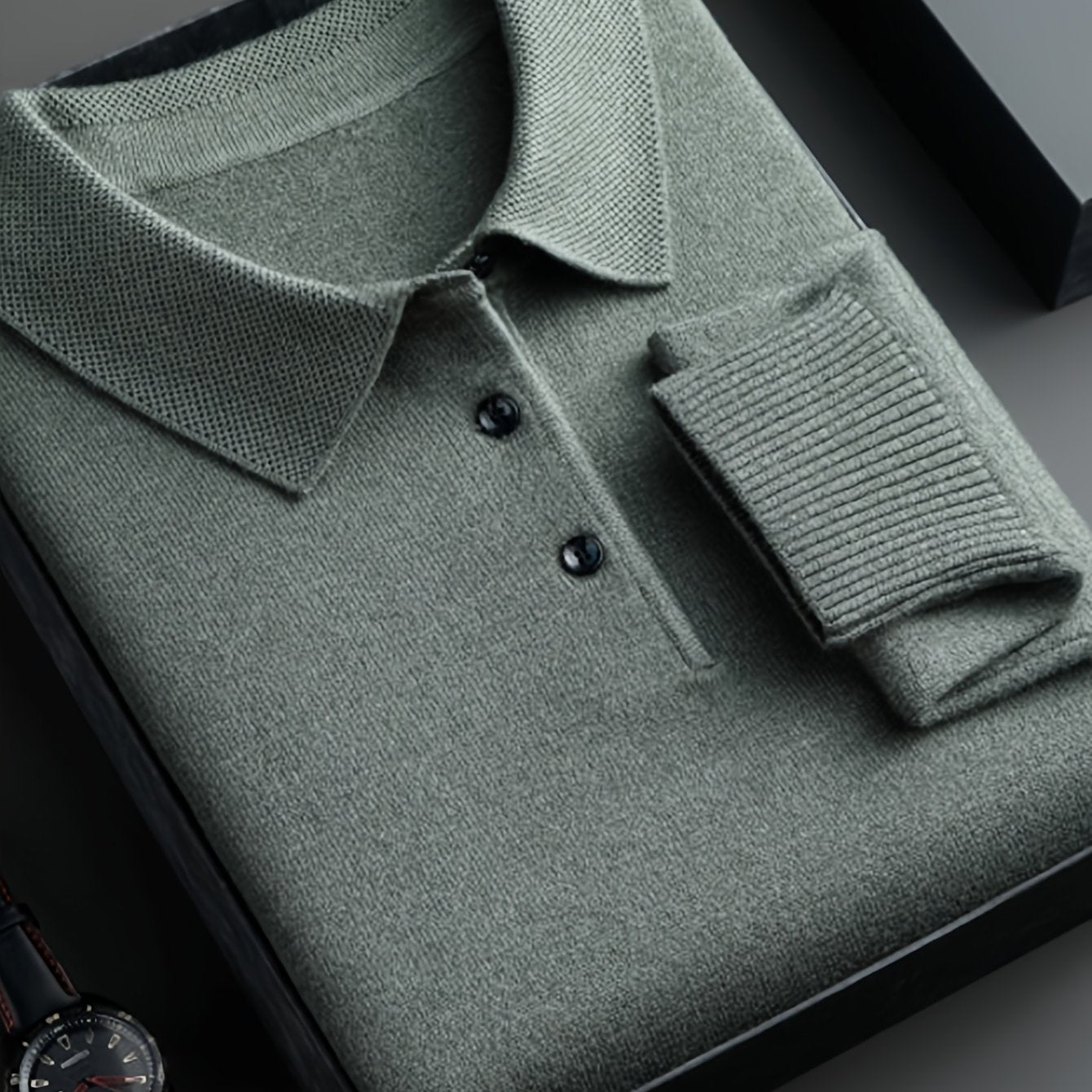 HEREN KNIT SWEATER MET KRAAG (HERFST/WINTER)