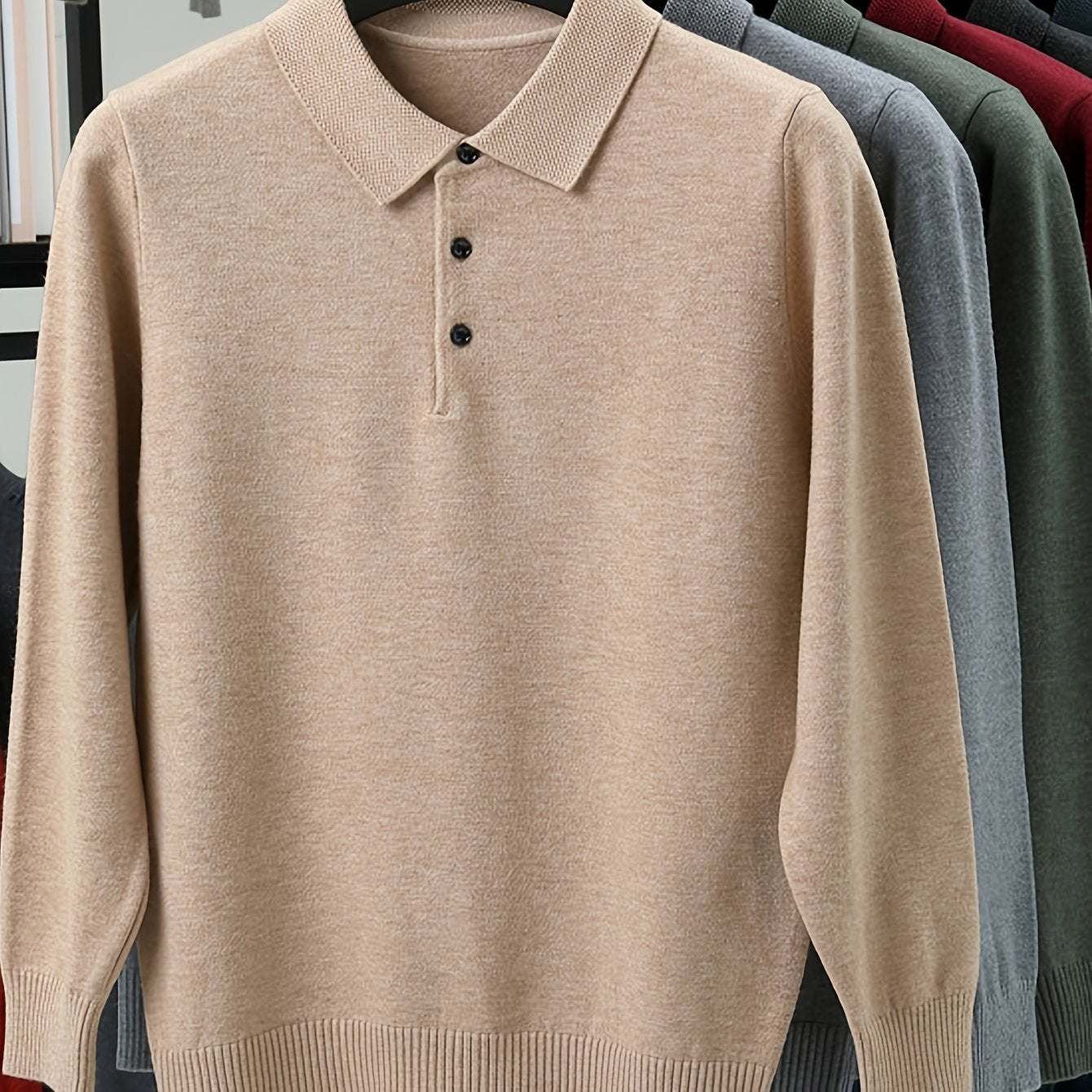 HEREN KNIT SWEATER MET KRAAG (HERFST/WINTER)