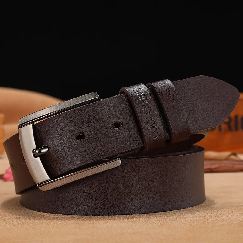 men high quality genuine leather belt luxury designer belts men cowskin fashion Strap male Jeans for man cowboy - SOS STORE