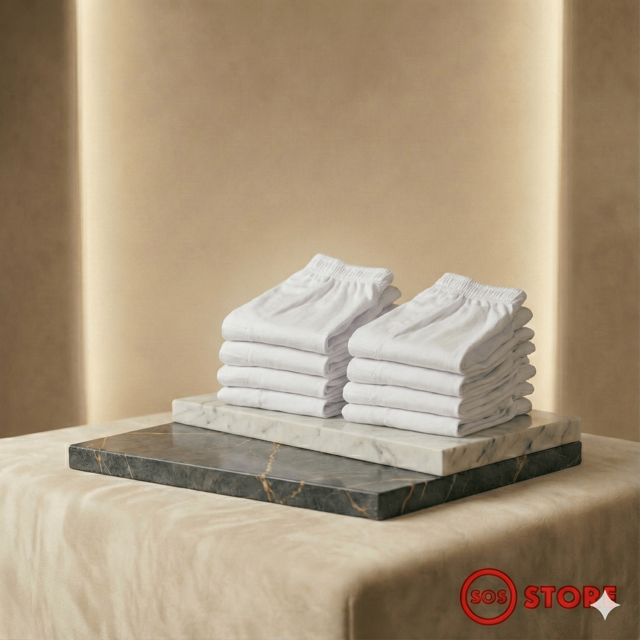 SOS STORE Boxershorts 5 - Stuks | Katoen | Wit - SOS STORE