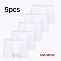 SOS STORE Boxershorts 5 - Stuks | Katoen | Wit - SOS STORE