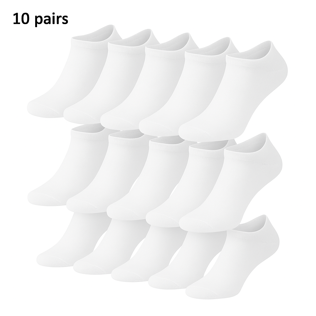 SOS STORE Enkelsokken 10–40 Paar | Polyester | Eén Maat | Unisex - SOS STORE