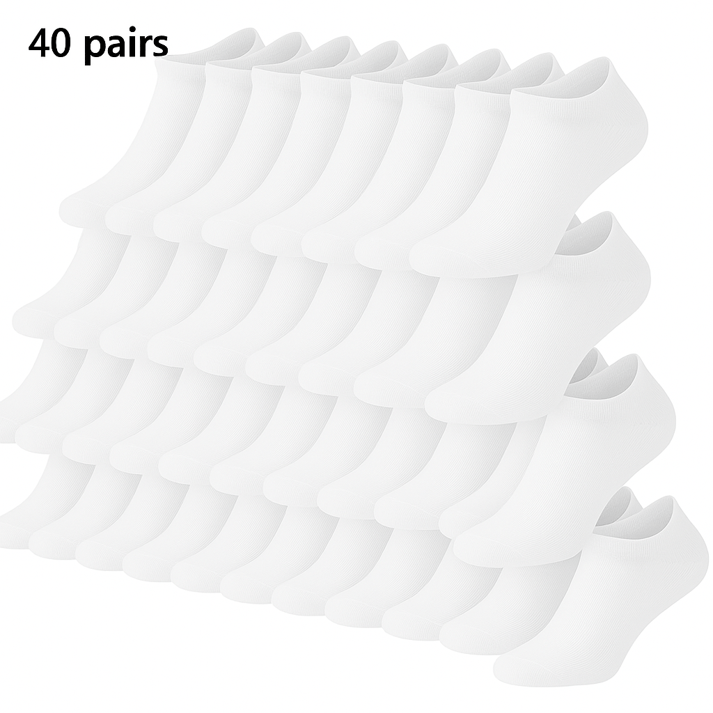 SOS STORE Enkelsokken 10–40 Paar | Polyester | Eén Maat | Unisex - SOS STORE