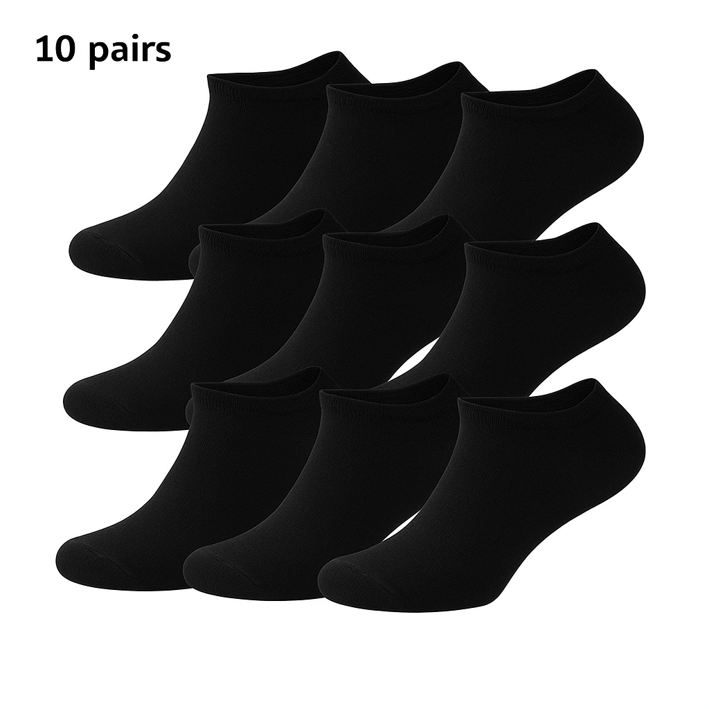 SOS STORE Enkelsokken 10–40 Paar | Polyester | Eén Maat | Unisex - SOS STORE