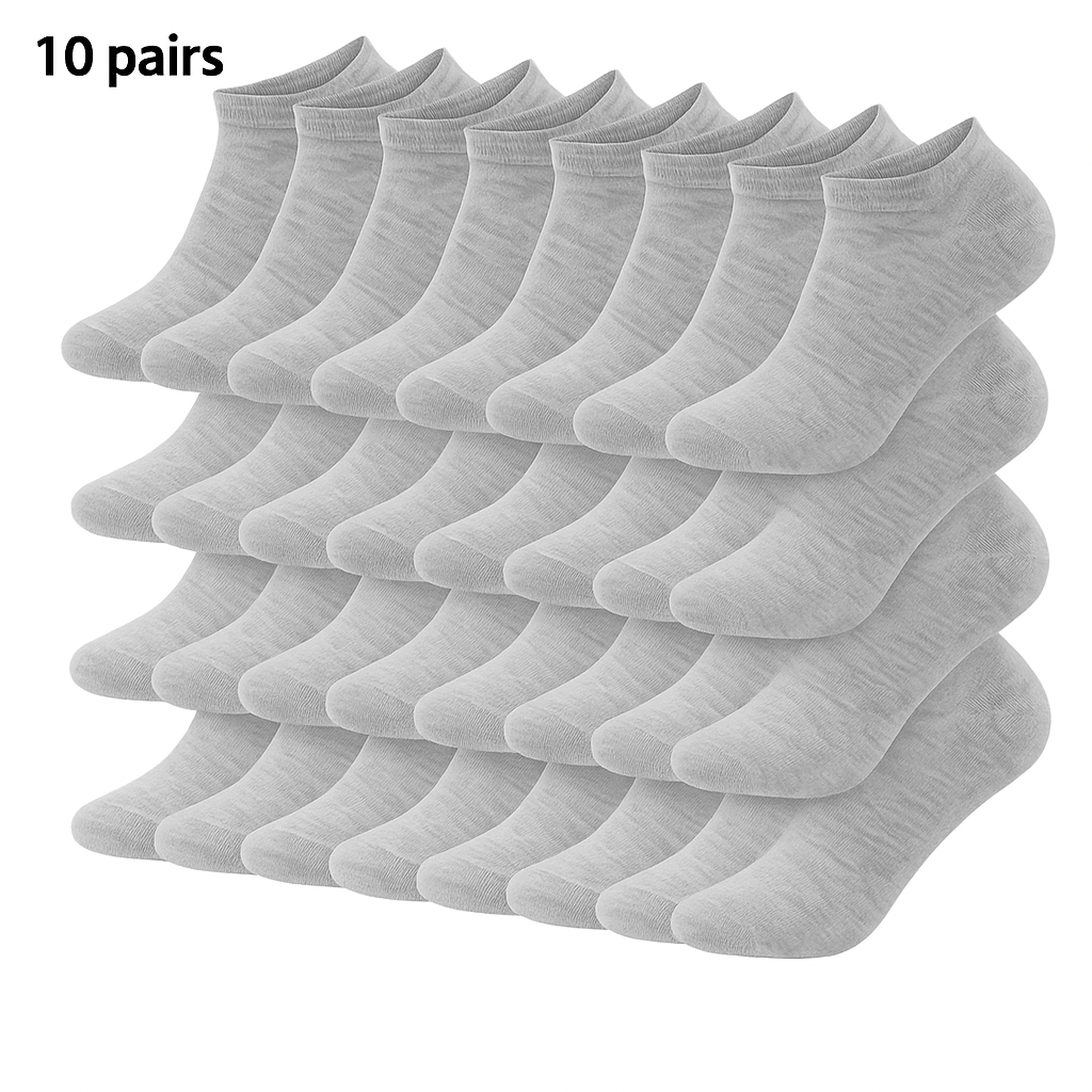 SOS STORE Enkelsokken 10–40 Paar | Polyester | Eén Maat | Unisex - SOS STORE