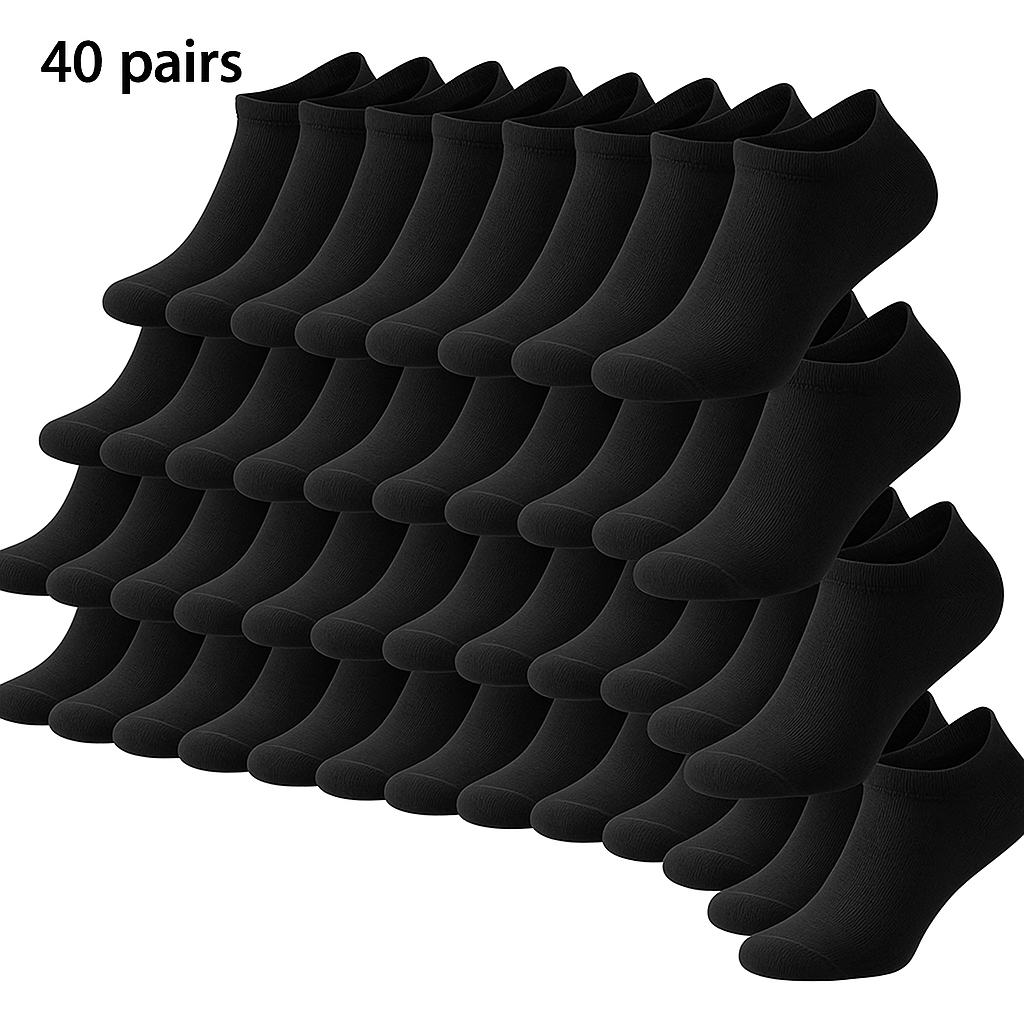 SOS STORE Enkelsokken 10–40 Paar | Polyester | Eén Maat | Unisex - SOS STORE